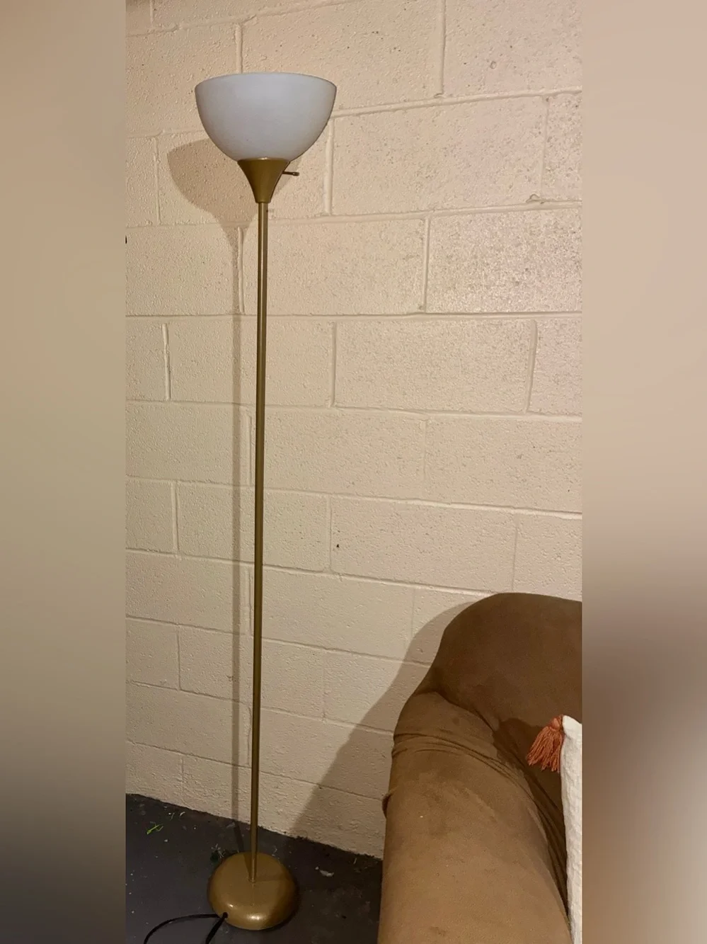 Brass Floor Lamp with Vintage Style